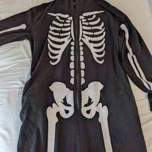Adult size M skeleton onesie